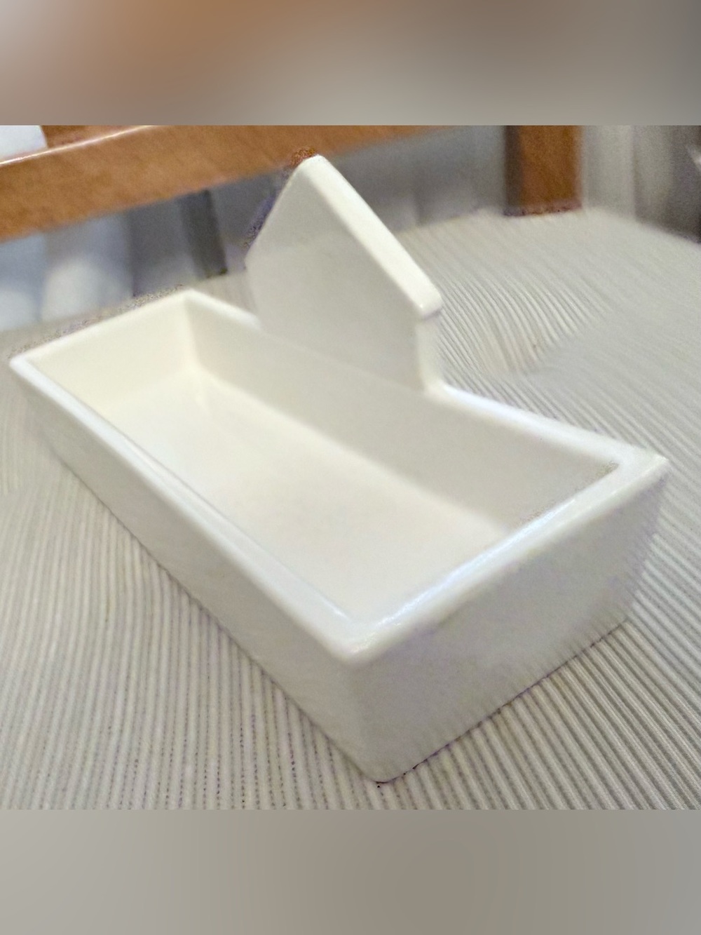 Small Tray Ceramic Gingerbread House Wintry Decorative Accent - Cream - Picture 4 of 10